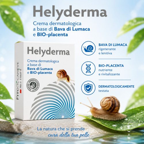 Helyderma crema viso bava di lumaca e bioplacenta 50 ml