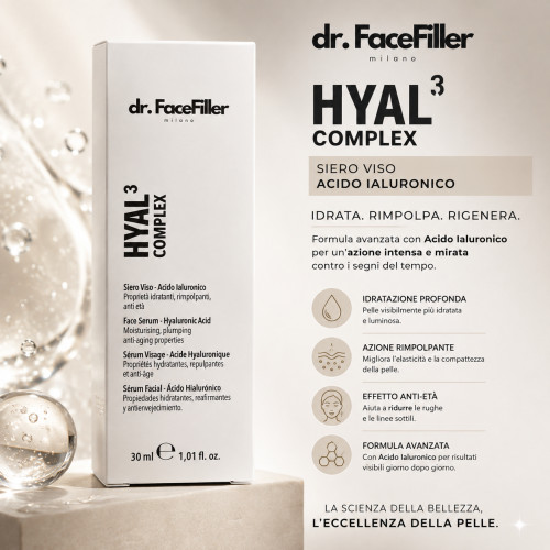 Dr facefiller 19 hyal3 complex siero viso acido ialuronico 30 ml