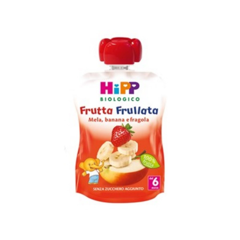 Hipp bio frutta frullata mela banana fragola 90 g