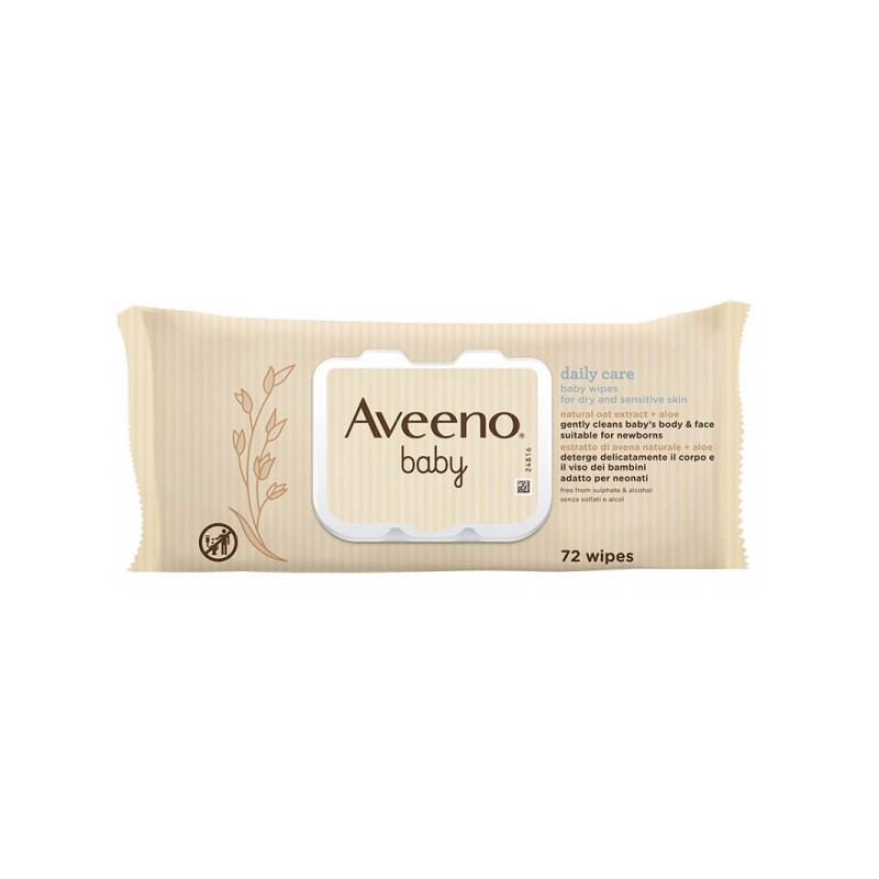 Aveeno baby salviettine 72 pezzi