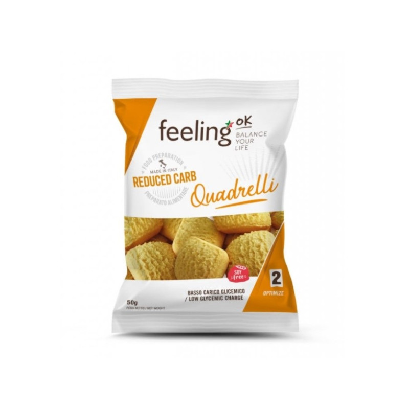 Feeling ok quadrelli nocciola optimize 50 g