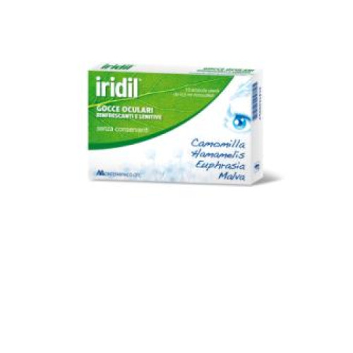 Gocce oculari iridil 10 ampolle monodose richiudibili 0,5 ml