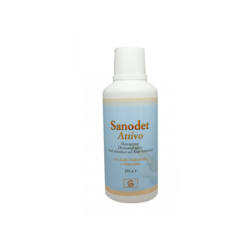Sanodet attivo shampoodoccia 500 ml