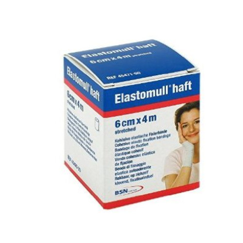 Benda elastica autoadesiva elastomull haft compressione forte 6x400 cm
