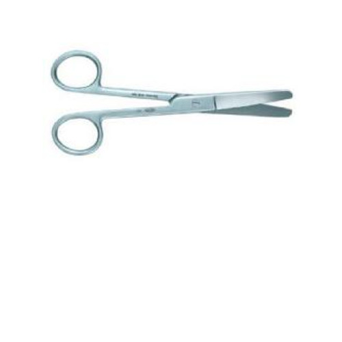 Forbici retta punta tonda 14cm
