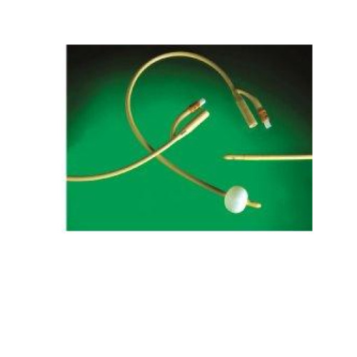 Catetere uretrale foley in lattice siliconato ch16 per cateterizzazione vescicale prodotto in lattice medicale e trattato in silicone nella superficie esterna