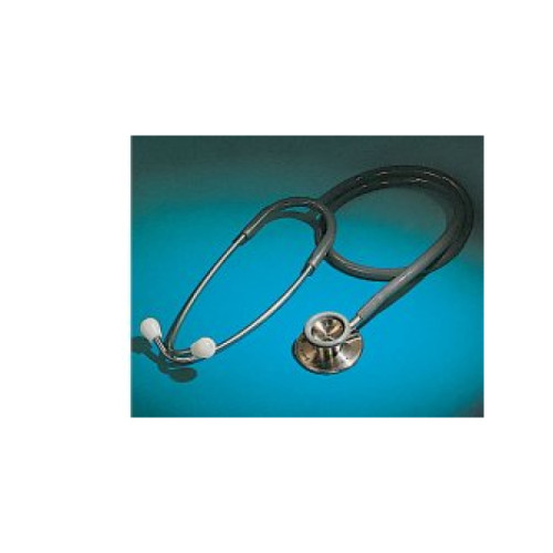 Stetofonendoscopio professional corpo in acciaio inox 18/8, archetto biauricolare cromato con doppia molla interna