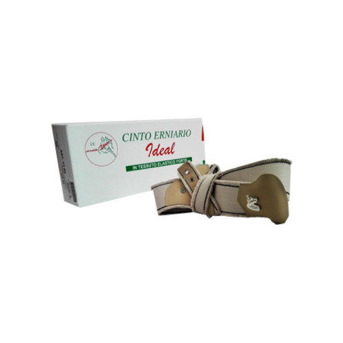 Cinto erniario ideal in tessuto elastico forte destro grigio frangiato 100 cm