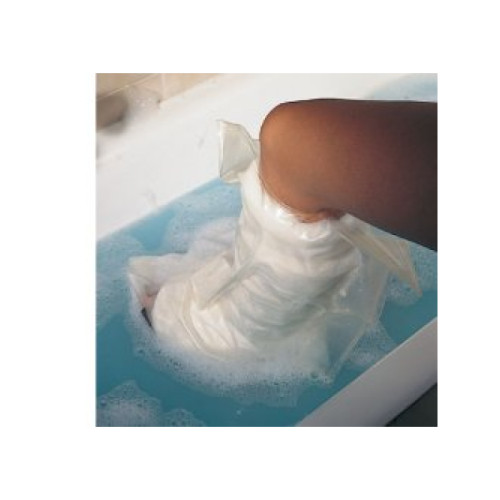 Acquastop mezza gamba copertura riutilizzabile per la protezione, durante la doccia o il bagno, degli arti con gessi e bendaggi