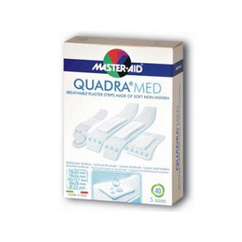Cerotto master-aid quadra dermoattivo formati assortiti 20 pezzi