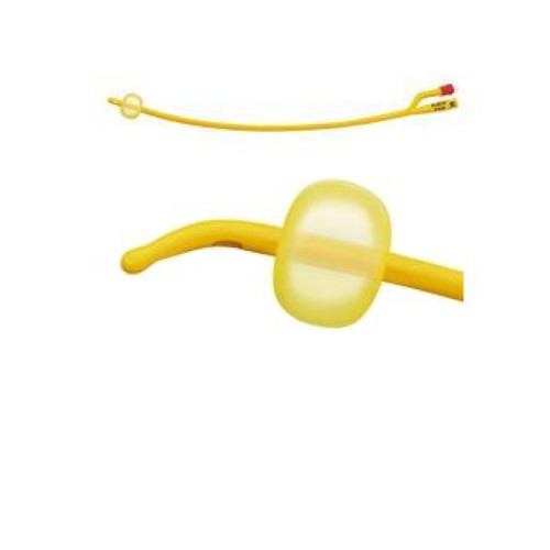 Catetere foley a media permanenza  rusch gold plus a 2 vie in silkolatex lattice-silicone per adulto ch14 lunghezza 40 cm punta cilindrica a 2 fori palloncino 5-15 ml 1 pezzo