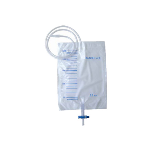 Sacca raccolta urina da letto in pvc volume 2000 ml valvola di non ritorno rubinetto scarico t-tap tubo di raccordo diametro 5-7 mm lunghezza 90 cm 30 pezzi