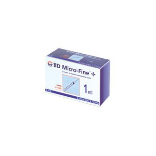 Siringa per insulina becton dickinson 1 ml 100 ui ago 29 gauge 30 pezzi
