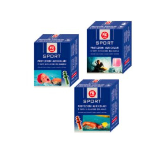 Tappo auricolare in silicone pic sport per bambini 2 pezzi