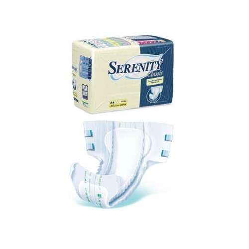 Pannolone per incontinenza serenity classic extra taglia medium 30 pezzi