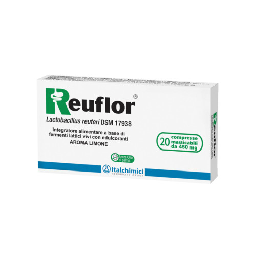 Reuflor 20 compresse masticabili aroma limone