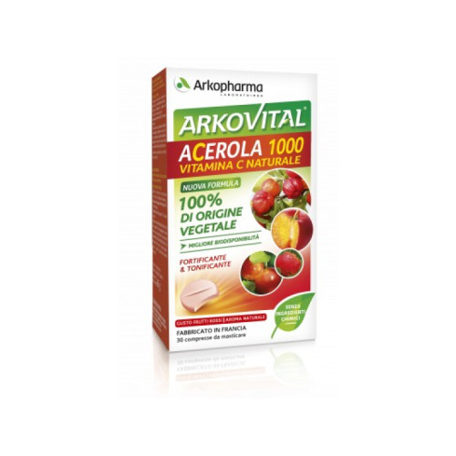 Arkovital acerola 1000 30 compresse masticabili