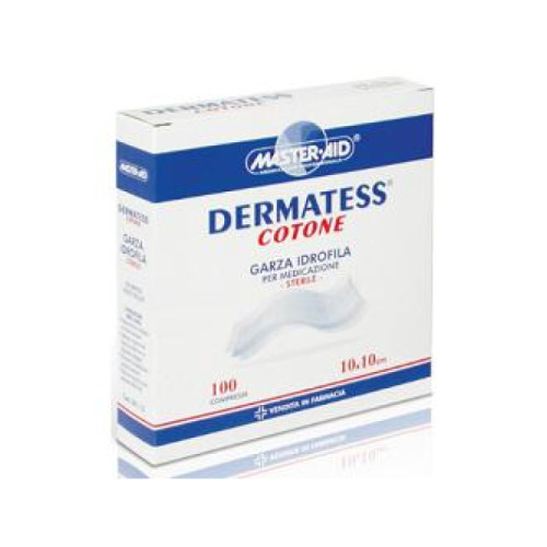 Garza compressa master-aid dermatess cotone 36x40cm 12 pezzi