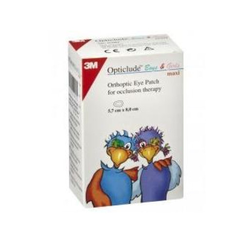 Cerotto oculare colorato maxi 5,7x8cm cf 30 pezzi
