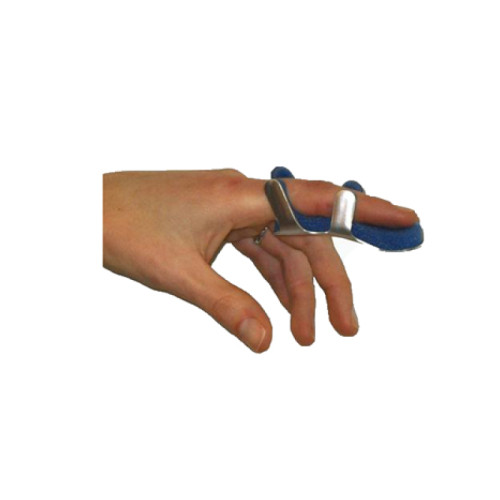 Stecca per frattura dita a ranetta farmasplint misura media in alluminio modellabile con imbottitura in spugna poliuretanica antiallergica radiotrasparente 8,5 cm 1 pezzo