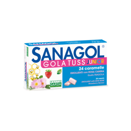 Sanagol gola tuss junior fragola 24 caramelle
