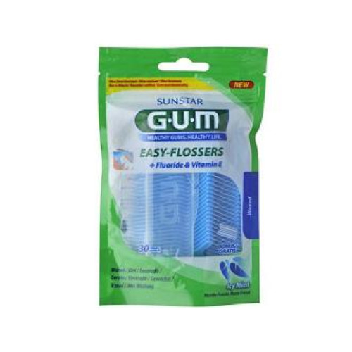 Gum easy flossers filo interdentale con forcella 30 pezzi