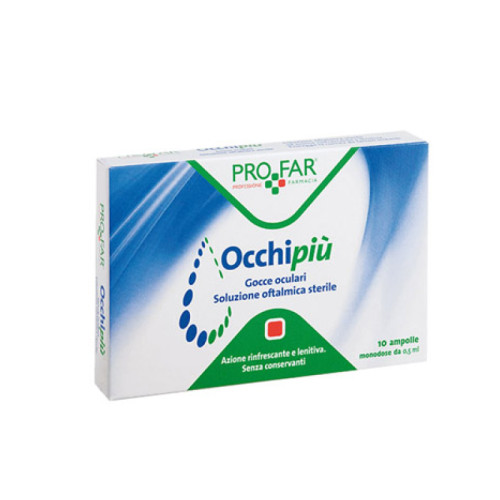 Occhipiu' gocce oculari rinfrescanti 10 fl da 0,5 ml profar