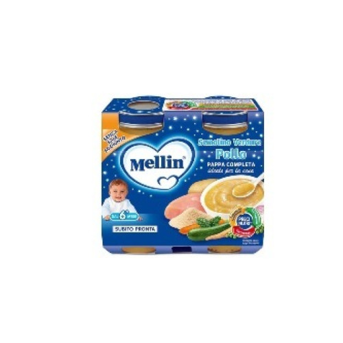 Mellin baby cena completa pollo verdure 2 pezzi 200 g