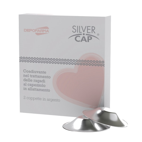 Silver cap coppette in argento copri capezzoli per allattamento 2 pezzi