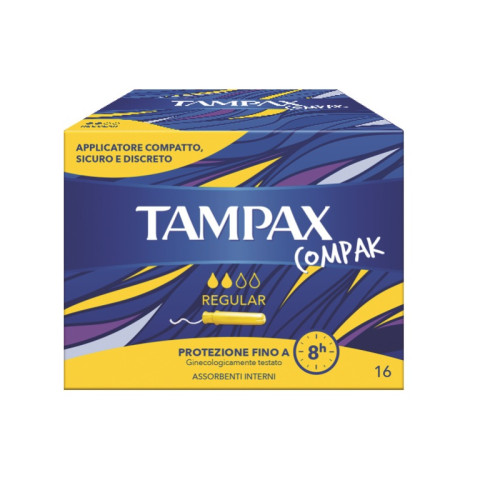 Tampax compak regular 16 pezzi