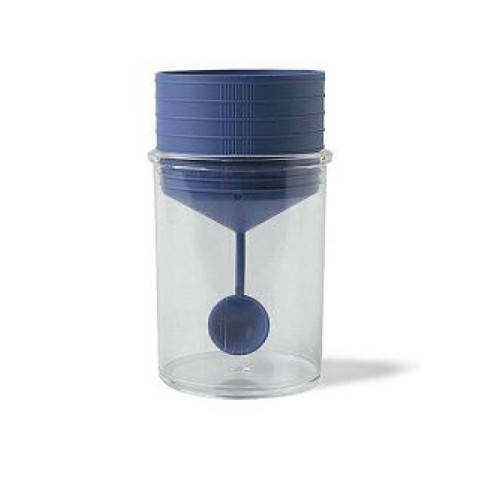 Contenitore pic sterile trasparente per analisi coprologiche+ cucchiaino specimen tappo a vite etichetta autoadesiva