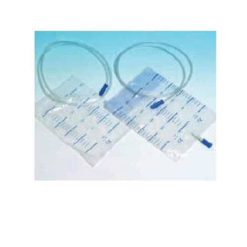 Sacca raccolta urina da letto in pvc non sterile volume 2 litri tubo lunghezza 130 cm 30 pezzi