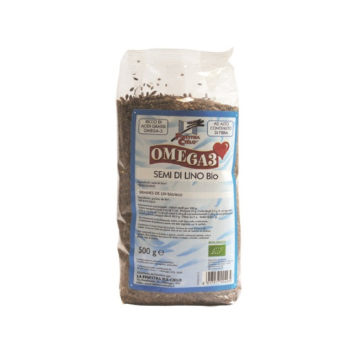 Fsc omega3 semi di lino bio ad alto contenuto di fibra 500 g