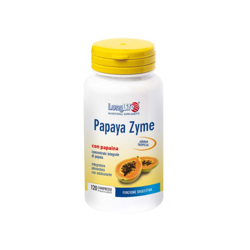 Longlife papaya zyme 120 compresse masticabili