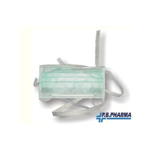 Mascherina tnt a 3 veli con elastici 50 pezzi
