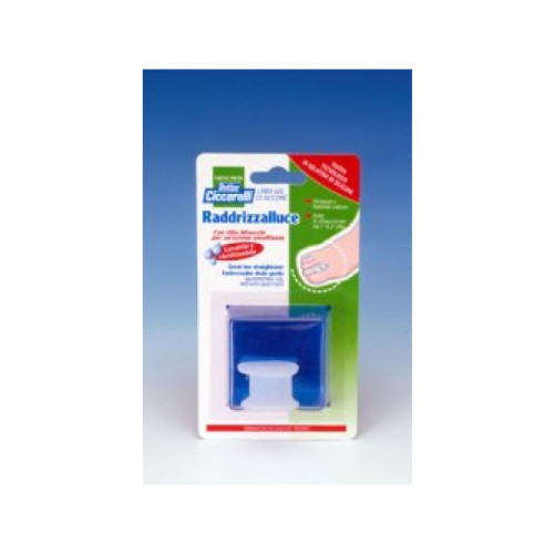 Raddrizza alluce in gel di silicone bianco semitrasparente sagomata per proteggere e riallineare l'alluce evitando lo sfregamento fra il primo e il secondo dito igienepiede 1 pezzo