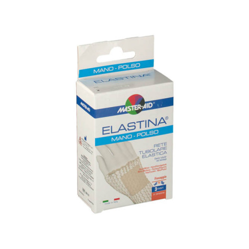 Rete tubolare elastica ipoallergenica master-aid elastina mano/polso 3 mt in tensione calibro 3 cm