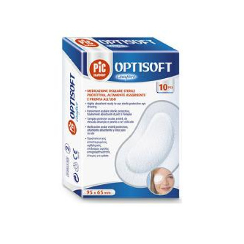 Tampone oculare pic in tessuto non tessuto sterile adesivo 10 pezzi