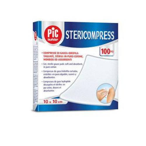 Garza compressa idrofila pic 10x10cm 25 pezzi fustella