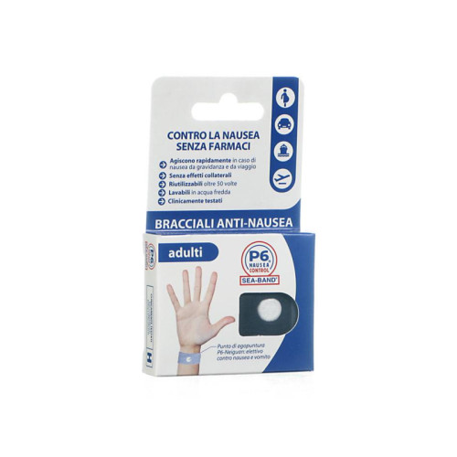 Bracciale anti nausea per adulti p6 nausea control 2 pezzi