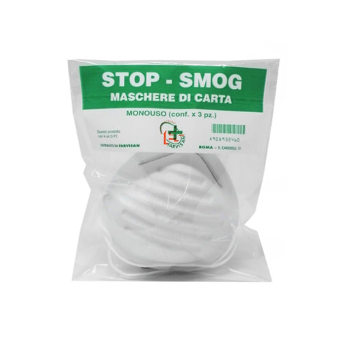 Maschere di carta stop-smog monouso 3 pezzi