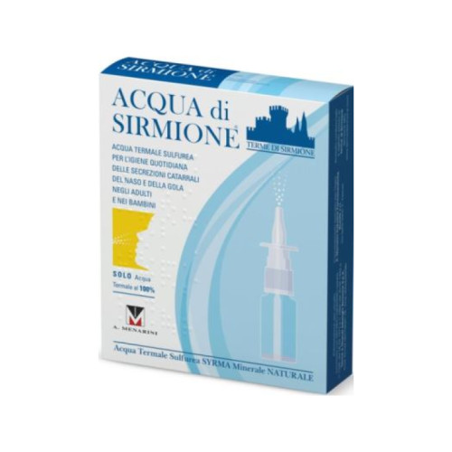 Acqua sirmione minerale naturale 6 fiale 15 ml
