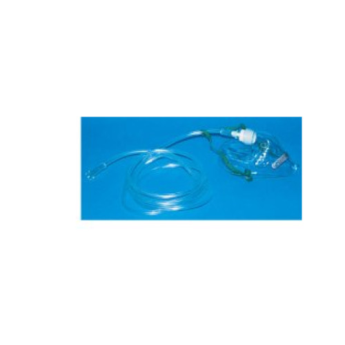 Maschera per ossigenoterapia media concentrazione con 2 tubi prolunga 2 metri