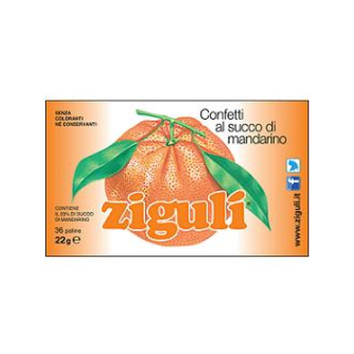 Ziguli mandarino 36 palline 22 g