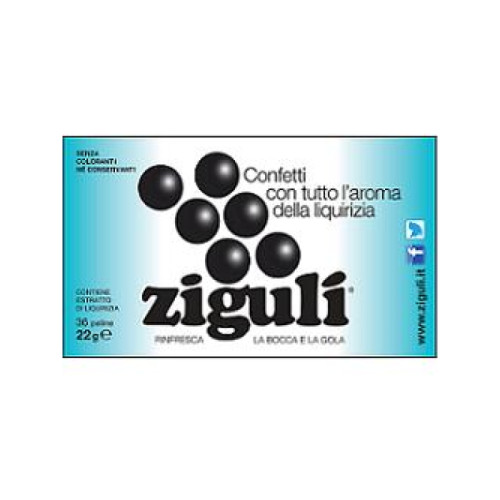 Ziguli liquirizia 36 palline 22 g