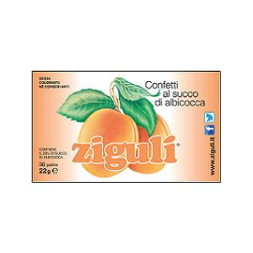 Ziguli albicocca 36 palline 22 g