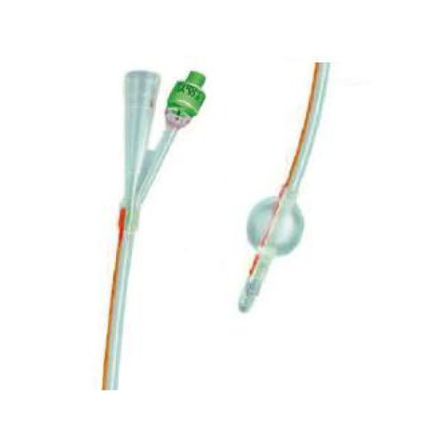 Catetere foley in silicone trasparente a 2 vie con palloncino 5-10ml diametro ch18 6,00mm lunghezza 40cm