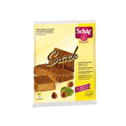 Schar snack con cioccolato al latte e nocciole 3 wafer x 35 g