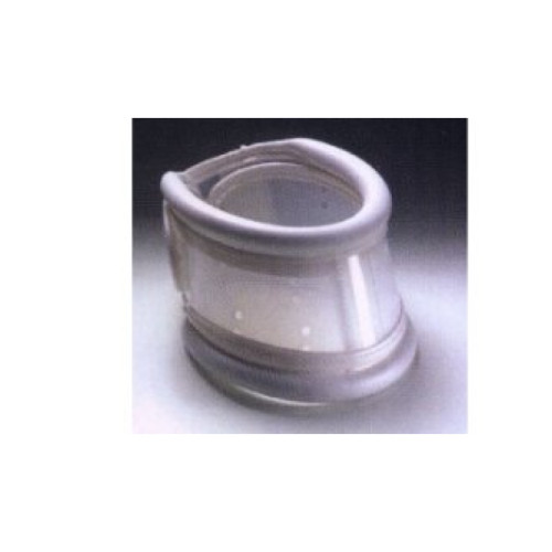 Collare cervicale rigido in pvc rivestito in morbido materiale atossico e pelle colore bianco misura large