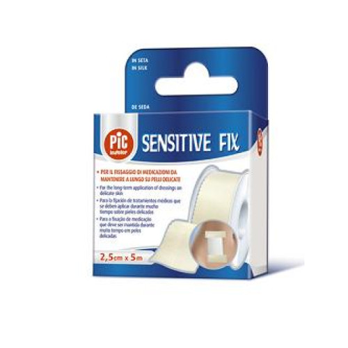 Cerotto in rocchetto pic sensitive fix tela 2,5x500 cm con fustella 1 pezzo